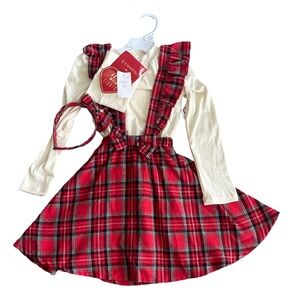 Btween girl dress with tights and headband size 6